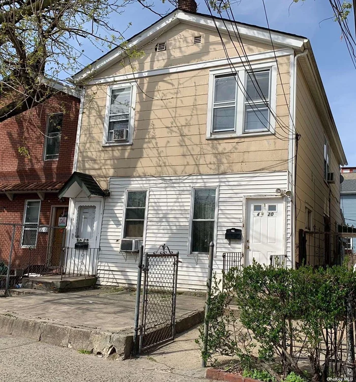 This is a two-family house, 25 x 85 lot, zoned R6B and is ready for investment. Near shops and transportation: there is a gas station across the street, and the 7 train is just a few blocks away. Everything is convenient and nearby!
