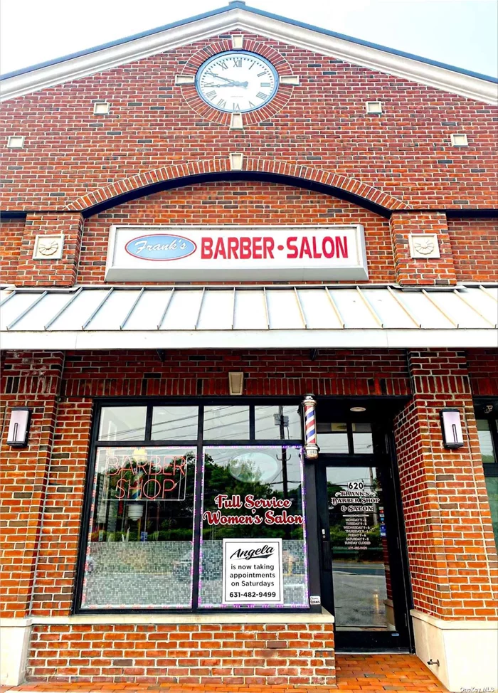 Turn key, super clean updated 1000 sf Barber shop/ Beauty Salon. Located in prime West Islip with lots of parking. Includes 8 stations with wash and dry chairs. Well established, with loyal clientele. Make this your own. Don&rsquo;t miss this opportunity to expand your existing or home business in this perfect location.