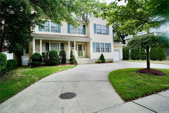 Welcome Home To A Beautiful Front Porch, Natural Lighting , And A Five Car Driveway. Be Prepared To Fall In Love With This Backyard Oasis. That is Family Ready! This Generously Appointed Home, Features A Spacious Eat-In- Kitchen, A Large Living Room, With A Lovely Fireplace. Natural Lighting Followed By The Formal Dining Room. Upstairs, You Will Find A Lovely Skylight And Four Generous Bedrooms, With An En-Suite Bathroom, And Oversized Walk-In-Closet. This Charmer Is Located In The Heart Of Malverne. This Home Is Looking For A New Family! You Have Located, Your Private Sanctuary....You Are Home!