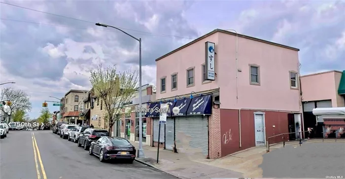 Storefront for lease in the bustling heart of Whitestone, featuring a spacious 2, 000 SF interior and a 520 SF cellar. With a 2&rsquo;&rsquo; gas line, this space is ideal for establishing your restaurant, 99-cent store, fast food, etc business in this thriving area. Come and explore the possibilities!