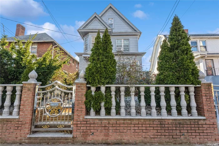 Welcome to The Heart of Flushing! Great Location. House has 6 bedrooms with 3 full baths. Full Finished Basement with Outside Entrance. Private Driveway That Fits Up to 5-6 cars and 2 Car Garage in The Back Great for Storage.