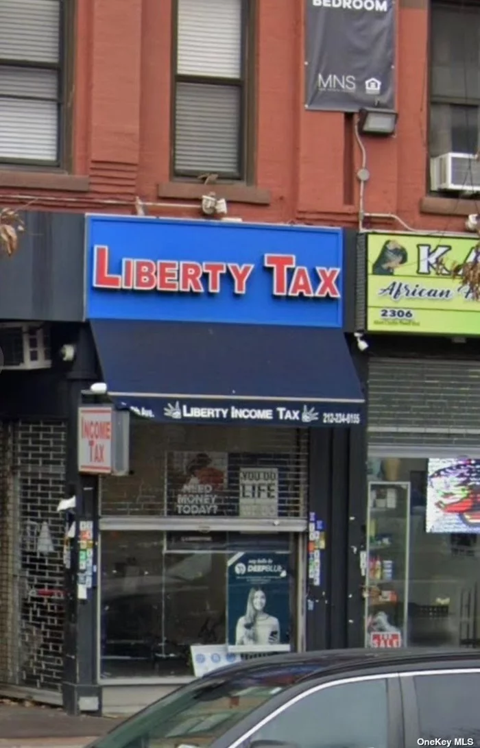 Profitable Accounting Business For Sale In Liberty Tax Franchise. Storefront Located On Adam C Powell In The Heart of Harlem. Prime Location With Tons of Foot Traffic. All Inventory & Software Systems Included In Sale. Low Operating Costs. Client List With 2, 000 Clients. Great Business Opportunity. 5 Year Lease . Rent is $3, 800 / month includes water & RE. Franchise Fees are Applicable.