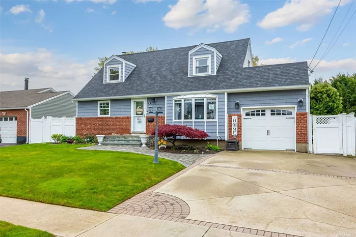 Beautiful Cape on Dead End Street with Open Floor plan features 4 Bedrooms, 2 Newer Bathrooms, Living Room with Hi-Hats, New Roof, New Front Stoop, Full Fiinshed Basement, CAC on 1st Floor, Mid-Block Location, Great Curb Appeal