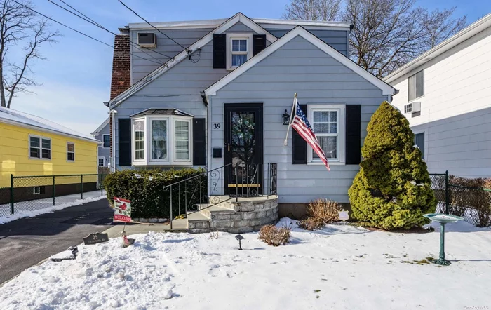 Picture Perfect Expanded Cape. This Meticulously Maintained Home Is Turn Key And Ready For Its New Owners To Continue To Love And Enjoy! Greeted At Entry Foyer W/ Coat Closet, You Are Immediatley Invited Into The Large Open Concept Living And Dining Area Boasting Beautiful Hardwood Floors. A Tastefuly Appointed Full Bath, Office / Bedroom And Gorgeous White Shaker Kitchen Cabinetry With Beautiful Quartz Counters Complete The First Floor. The Second Floor Is Comprised Of Three Bedrooms With Hardwood Floors As Well As A Beautiful Second Full Bath. A Detached Oversized Garage With Lofted Walk Up Storage And Finished Basement! Conveniently Located To All, Shops, Restaurants, Manorhaven Beach Park & Pool, Schools, Public Transportation And LIRR. An Excellent Opportunity For North Shore Living!