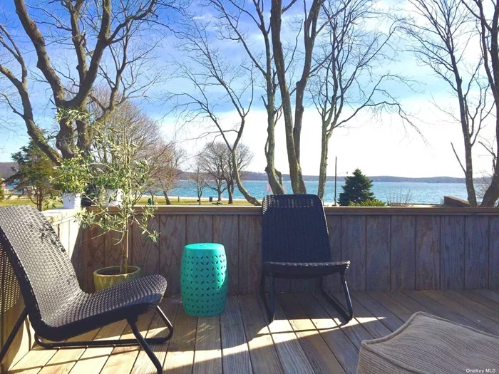Greenport village 5 bedrooms, 2 baths with sweeping Water Views, adjacent to 6th St bay beach & park. Architect-designed & decorated interiors, chef&rsquo;s kitchen, 2nd floor sundeck and large yard with garden & outdoor dining area. Huge water-facing sun porch with wall of windows looking out on the bay. Short distance to farmers markets, wineries, shopping, LIRR & Jitney. RP# 22-298