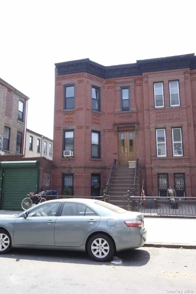 This 2 family - three-story is located in Bedford-Stuyvesant. This brownstone is the PERFECT opportunity to secure property in the HEART of Brooklyn. This home has 2, 484 sqft plus an additional 1311 sqft can be added on. Home is on a quiet and beautiful tree-lined street, in the highly desirable and prime neighborhood of Stuyvesant Heights, Brooklyn. The 1st and 2nd floor duplex unit features a spacious living area, a large living room, 3- bedrooms, full bathroom. This third level features 1 a one-bedroom apartment with a fireplace. some original details, giving it a historic feel; as well as a decorative fireplace, pocket doors, high ceilings, and large windows. The basement is full and unfinished. The townhouse is centrally located near all services and amenities, restaurants, bars, shopping, grocery, and specialty stores that make Brooklyn and Bedford-Stuyvesant so great!
