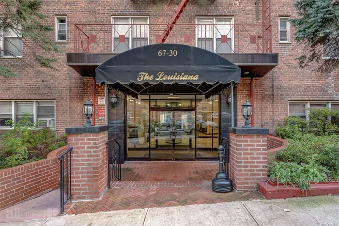 The Louisiana is known as one of the most financially sound coops in Forest Hills. This spacious large 1-bedroom unit offers great natural light. The entry hallway leads into a foyer and an expansive living room. The main bedroom can fit a king size bed with closets space. Oak hardwood floors The Louisiana is pet friendly with board approval. Extremely low maintenance which includes all utilities. Residents enjoy an outdoor play area, new laundry room, new elevators, new hallways and a part-time doorman. Conveniently located close to Austin St, shops, restaurant, express bus to Manhattan and a quick 7 minutes to the R and M trains.
