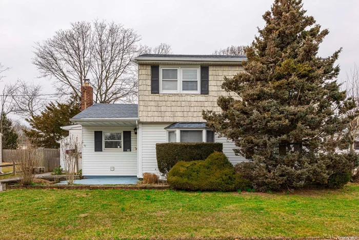 Here is your opportunity to customize this large colonial in beautiful Sayville neighborhood and make it your own. Home is within walking distance to West Sayville Golf Course and boasts great living space, 3 bedrooms, and 2 full baths. First floor includes an 18&rsquo;8&rsquo; x 12 extension great room and 4&rsquo;extension on the kitchen. New washer, dryer, refrigerator and dishwasher. Entire second floor was added- 3 generous sized bedrooms and one full bath- house was originally a ranch.. First floor bath renovated 2 yrs ago 2nd floor bath updated . Bedrooms are generous size with ample closets. 1 Car detached garage and shed. New above ground oil tank. Gas available in street. Garrage door opener. Fenced yard w/sliders to deck. House square footage is 2060 including 280 sq ft of garage.