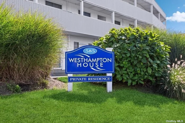 Experience the Hamptons with ease in this thoughtfully designed and updated cooperative at Westhampton House. Perched on the edge of the Atlantic, this garden-floor unit offers an array of amenities, including a heated pool, communal deck with ample plush seating, club house, meeting/game room, bike storage, laundry room, elevator, as well as bay access and stunning water vistas. The open floor plan sets the stage for seamless gatherings, while the island kitchen showcases quartz countertops, a gas stove, and ample cabinetry. A versatile Murphy bed design maximizes functionality, doubling as a dining table or office desk. With the ocean as your backdrop, and just moments from sought-after restaurants, boutique shopping, and every convenience of Westhampton Beach Village, this unit epitomizes the easy coastal living that defines the true Hamptons lifestyle. (Taxes & maintenance $7, 800/yr)