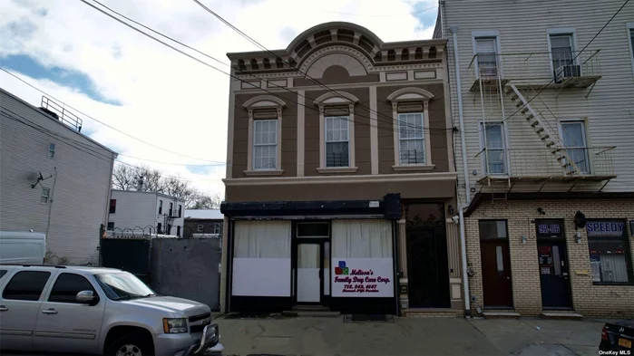 Totally renovated mixed-use building with central air, situated 1 block west off Woodhaven Blvd, only a few blocks to the Liberty Ave Subway line at Cross Bay Blvd. Building 25x60. Lot Size is 25 x 100. The 1st floor is 1, 500 SF with 12 ft ceilings. It is used as a licensed Daycare with use of backyard. The 2nd floor features 1, 500 SF renovated apartment with 11 foot ceilings. Full basement. Owner renovated completely leaving the historic details with up-to-date modern touch. Building shows very well. Potential income is 6, 500 per month. We&rsquo;re directly behind the Stop&Shop supermarket shopping strip on Woodhaven Blvd and Atlantic Ave. Jamaica Ave is 5 blocks away.