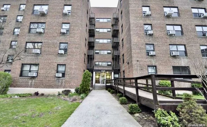 Large 2 bedrooms in Windsor Park. Needs Work. Conveniently located around shops, supermarkets, pharmacies, alley pond trail, library, and Blue Ribbon schools. Close to bus Q46 and express buses. Maintenance includes all utilities except electricity. Assigned parking is available. This complex also has an Olympic-sized swimming pool, playgrounds, new elevator, and a new gym room.