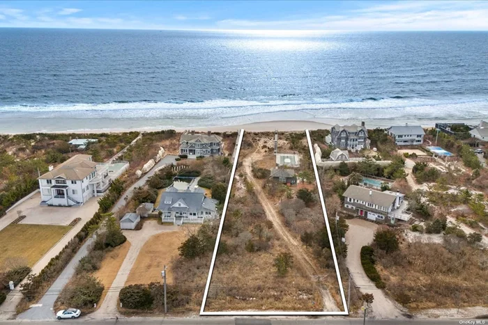 Oh to be on the Beach and in QUOGUE on top of that! 111 feet of frontage currently a 500 sq. ft. residence with pool and walkway to ocean. Sitting here waiting for your plan for the DREAM HOME, you have been thinking of!