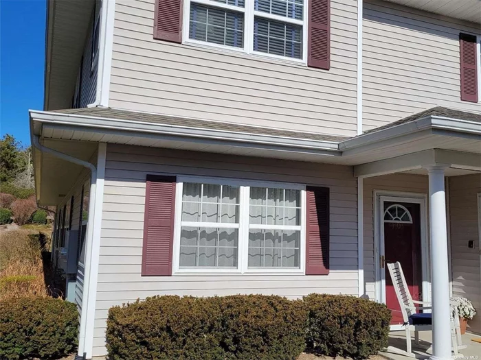 2 Bedrooms, Primary Bedroom has its own Bathroom and 2nd Bathroom has a Shower. 2nd Bedroom has access to the patio area and could also be used as a den or office. Kitchen, Living/Dining area. There is a Detached Garage with attic area. Clubhouse and In-Ground Pool