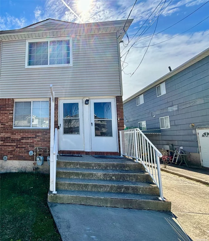 Legal 2 Family IN Highly Desired Area  -1st Floor Duplex with Basement 2 Bedroom 2 Full Bath W/ Backyard & Parking , Laundry Room, Utility Room, Boiler Room : -2Nd Floor 2 Bedroom 1 Bath , Tenants Pay Own Utilities