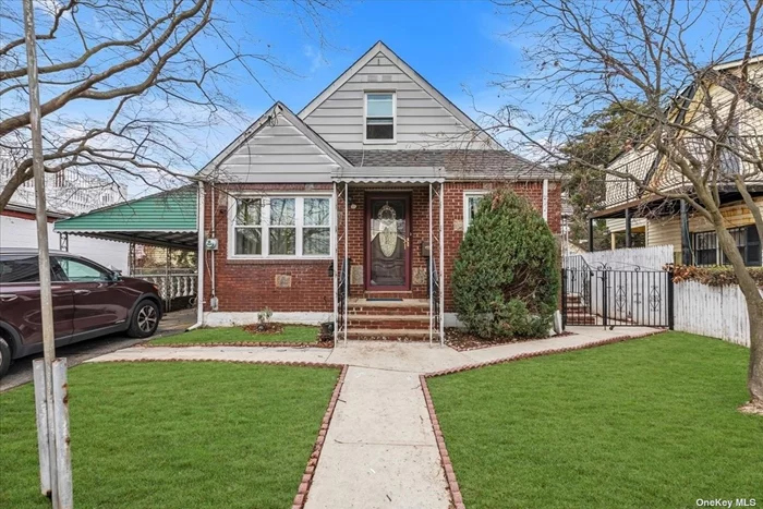 Beautiful Detached Single-Family Home in Laurelton. 100% Brick. Featuring 3 Bedrooms. 2 Full Baths. Full Finished Basement with Separate Outside Entrance with Lots of Potential. Harwood Floors Through-Out. Private Driveway. Fenced Yard.