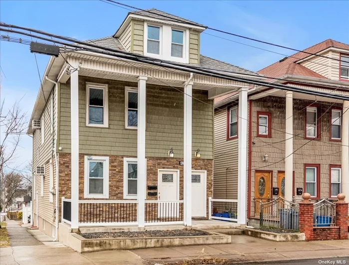 Welcome to 438 Morningstar Rd, a unique two-family residence that houses two duplex apartments. This property, conveniently located near stores, buses, and the expressway, underwent a comprehensive renovation in 2017. The refurbishment seamlessly blends modern updates with the original colonial&rsquo;s elegance and charm. The first-floor unit features a chef&rsquo;s kitchen equipped with white shaker cabinets, quartz countertops, a tile backsplash, stainless steel appliances, and a walk-in pantry. It also offers a spacious living and dining room, two bedrooms, and a bathroom with double vanities. A staircase leads down to a large, well-lit finished basement. The second-floor unit mirrors the high-quality finishes of the first-floor unit and offers three bedrooms and a finished attic. Both apartments are fitted with washer and dryer hookups for added convenience. The property also features a secondary side staircase, providing direct access to the basement or serving as a connector for all floors if the property is used as a single-family home. Outdoor space includes a fenced-in yard at the rear of the property, and a patio accessible from the first-floor unit. New 2017: All new baseboard heating throughout. Two NEW 105k BTU Williamson-Thermoflo Gas Boilers Two NEW 50GAL Bradford White Hot Water Heater Two NEW Gas Meters installed by National Grid TWO NEW GE 18, 000BTW Wall A/C units in LR/DR TWO NEW thermostats Electric: All NEW Electric wiring, receptacles, fixtures, breakers, and panels throughout 110/220 (Completed by Sure Electric) All required GFCI receptacles and ACFI breakers installed where required. All hardwired smoke/carbon detectors Hardwired doorbells have simple doorbell but can easily be swapped for video doorbell, etc. bc wiring is already in place. All rooms pre-wired for cable/internet 1FL Meter carries the entire ground floor and basement 2FL Meter carries entire second floor and attic PLP Meter carries Alarm system (1 outlet) and Side Entrance lights (3 Fixtures Plumbing: New Water Meter Installed 9/2016, All NEW copper water supply lines All NEW gas lines NEW Main Drain/Stack Each unit has its own water shutoff All gas appliances have required &rsquo;cut-off&rsquo; valves. Also carrying DEP Sewer protection insurance Exterior: New Siding on second floor Sealed/Painted newer siding on first floor Natural stone facade in front NEW Windows, Gutters, Liters, and Soffits. Various new masonry work including sealing/stuccoing foundation. Driveway entrance on Ronald Ave with potential off-street parking for 3-4 cars.