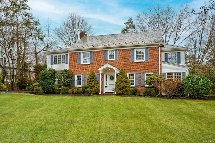 Welcome to this classic brick colonial in the heart of the Village of Plandome.  This 5-bedroom, 3.5-bath home offers very spacious principal rooms for comfortable family living. With a perfect blend of traditional elegance, and modern convenience, this wonderful home features 3 fireplaces, fabulous great room and back staircase. The five generously sized bedrooms, includes the Primary Suite with home office/exercise room. Situated on a third acre, the property offers ample outdoor space for relaxation and entertainment. Three car garage. Beach Mooring and Tennis available with fee. Short distance from the scenic Village Green. Parking at LIRR station for direct train lines to Grand Central and Penn Stations.