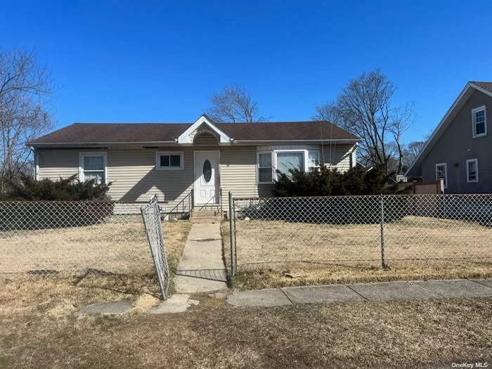 Discover potential in this 3-bedroom, 1-bathroom ranch in Bay Shore! Ready for your personal touch, this home is a renovation project waiting to happen. Plumbing, electrical, and the boiler need updates, but envision the possibilities as you transform this space into your dream home. Enjoy a nice layout, ample yard space.