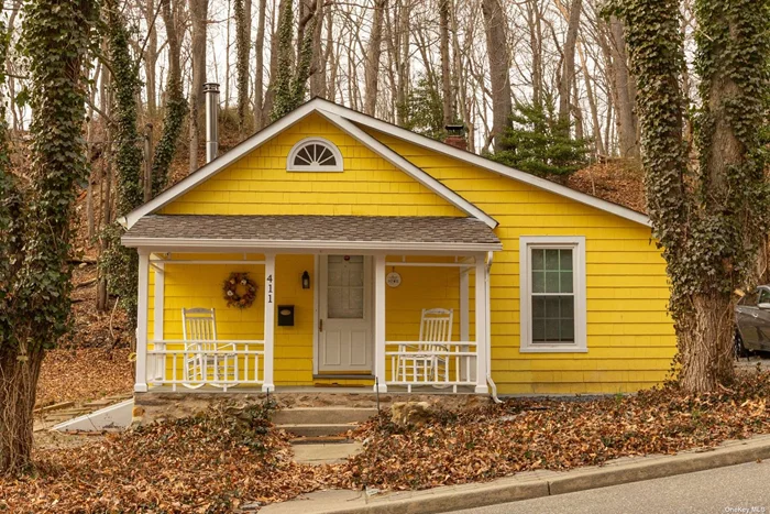 Charming cottage in the heart of Port Jefferson! This cozy home features 1 bedroom, 1 bath, a living room, dining area, and a versatile loft perfect for a bedroom, office, or storage. Complete with a wood-burning stove and an outdoor shed. A quaint retreat close to all local amenities. A must-see gem!