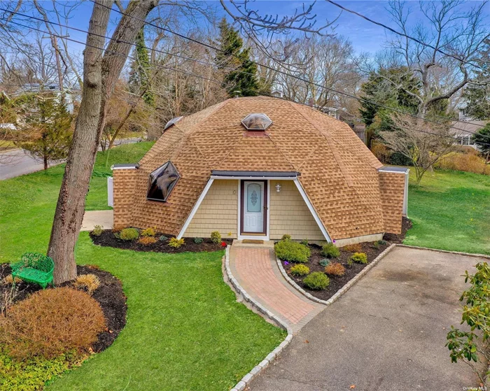Truly, one-of-kind, Geodesic Dome Home, situated in Eaton&rsquo;s Neck, designed by American architect, Buckminster Fuller. This deceiving home boasts 1830 sq ft, it has 3-bedrooms, 2-bathrooms, an updated kitchen with granite counters and stainless-steel appliances, 2 updated bathrooms, new carpeting, fresh paint, cathedral ceilings, and is situated on .33 acres. Located within the Property Owners of Eaton&rsquo;s Neck Beach Association (POENB). Association fees are $305/year providing access to Price&rsquo;s Bend and Valley Grove beaches. Don&rsquo;t miss this opportunity!