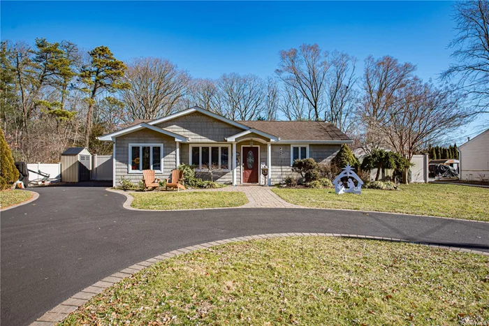 Beautifully Renovated Ranch in West Islip! 3 Bedrooms, 2 Full Baths, Living Room, Eat-In-Kitchen, High Ceilings, Stainless Steel Appliances, Large Property, Located at the Dead End.