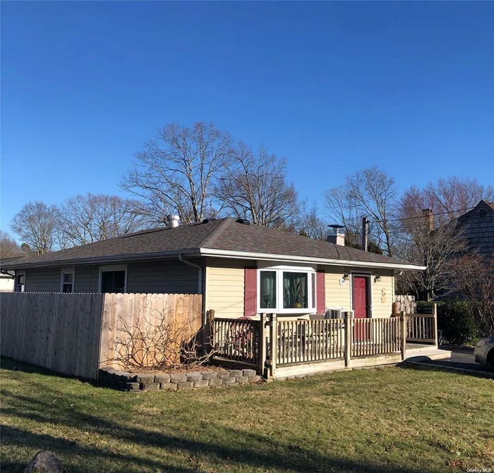 Manor Park/EPSM Schools. Comfortable move in ready home. 3 bedroom, one and a half bath, Kitchen, open LR/DR combo, New 2yr old 30 yr architectural roof-one layer, floors, 2 yr paint and carpet, W/D less than 5 years, updated kitchen, new DW/microwave, newer SS fridge and stove, Newer HW tank and boiler, Newer tilt windows, (2 yr old)fenched spacious yard, mature landscaping, shed, deck, large front porch, full attic with pull down stairs, many closets, great storage, cesspools serviced 2 yrs ago, all CO&rsquo;s in place, very little to do to make it your own!
