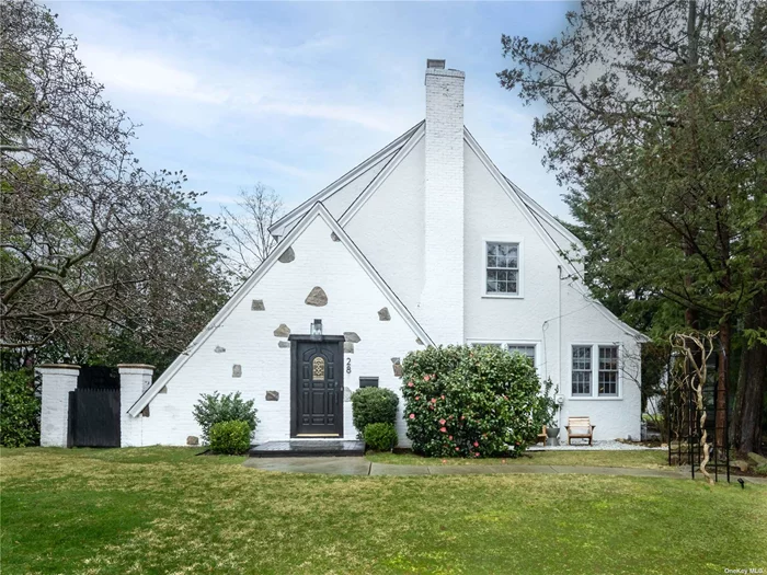 Wow! Location, Location, Location. Move right into this amazing storybook colonial- tudor in the Manhasset Bay Estates neighborhood featuring 3 bedrooms and 2.5 bathrooms on mid-block location and quiet dead-end street.... Fall in love with the spacious living room that has a wood burning fireplace and leads to a cozy library or first floor home office. The formal dining room is ideal for large gatherings and opens to a den or playroom space and is adjacent to the gourmet chef&rsquo;s kitchen featuring high-end stainless appliances and close to the mudroom with storage & laundry area and attached 1 car garage. The back staircase leads you to a private home office or bonus space. The 2nd Floor has a large primary bedroom with brand new primary bathroom, 2 additional bedrooms and an additional hall bathroom. Home is wired for sonos, new stone patio, new garage smart door opener, new hot water heater & new replacement of pipe to sewer. Close distance to Merriman Park, train and deeded beach rights to Manhasset Bay beach with nominal fee.