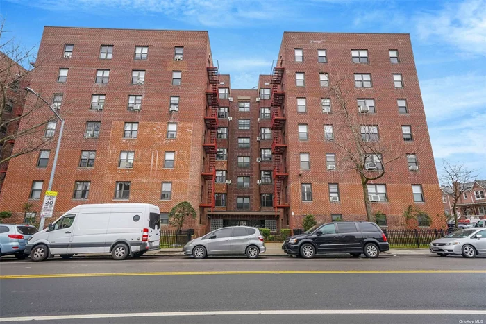 Welcome to this gorgeous and roomy two bedroom unit in East Elmhurst. Fall in love with the panoramic view, showcasing both the LaGuardia Airport and the NYC Skyline. Located just 8.5 miles from Midtown Manhattan, this property offers convenient access to public transportation, along with easy reach to LaGuardia Airport, Grand Central Pkwy, and Brooklyn-Queens expy. Upon entry, you&rsquo;ll be greeted by a generous closet and a foyer that leads to the different areas of this Unit. Enjoy your favorite drink at the spacious eat-in kitchen. Have a delicious meal in the inviting dining area. Welcome your guest to enjoy the relaxing views of LaGuardia Airport in the generously sized living room. Relax and enjoy the amazing views of the Manhattan Skyline and the LGA Airport in the commodious first bedroom. Take a well-deserved nap in the equally delightful second bedroom which is positioned next to the full bathroom. Looking for parking? you can join the waitlist to get your own spot in the garage. This unit has been extremely well kept and is ready and waiting for you to unpack and move right in!