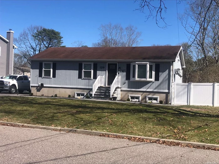 New to the market! Updated 3-bedroom Ranch on just shy a 1/2 acre of property. Updates include the kitchen, both bathrooms, windows, flooring and much more. Full basement with 8ft. ceilings and an outside entrance. Located in Eastport-South Manor schools. Very Private location.