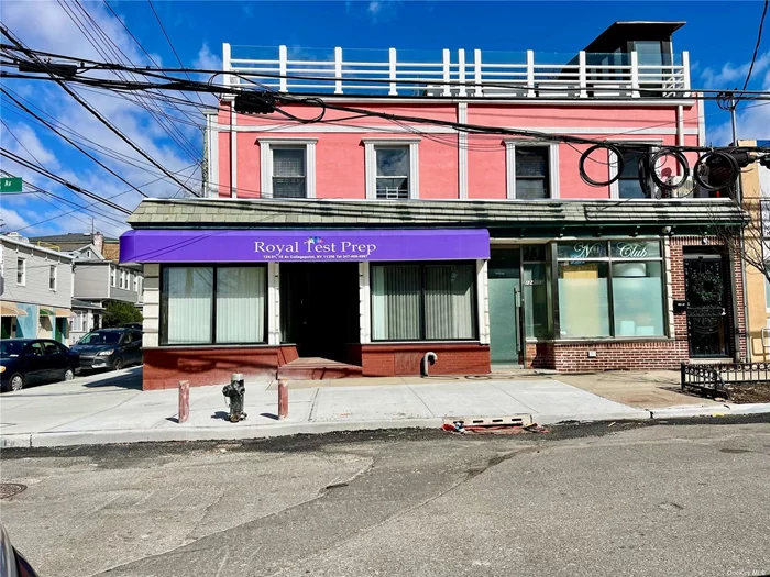 Store Front/Office For Rent With Lot Of Exposures In College Point, Tenant Pays Utilities, Property Tax Included, App1100 Sq Ft, $800 more for additional 1100 Sq Ft Basement, Perfect Location For Professional Office, Beauty Salon, Nail Salon, Massage, Shipping Related Business. No Restaurant Related Business