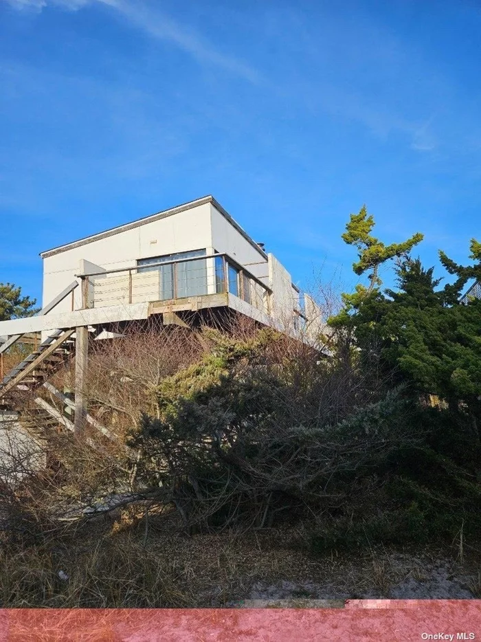Fire Island beach house which is located in a prime location in Lonelyville second off the ocean. Views galore!!! Great opportunity to own a Lonelyville home and renovate the way you like it. Large deck on east side with ocean views.