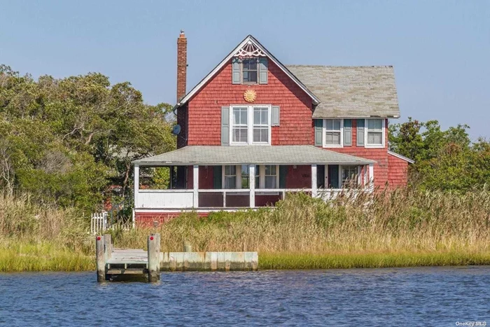 2 Surf Locations within 10 minutes. Off The Grid House Is Located On A Secluded Island With Only Boat Access. Cottage At Rear Of Property. 1.1 Acreage Reported By The Town Of Babylon. Leased Land At Approximately $3000 Per Year. Gated Dock Slip. No Damages From Hurricane Sandy.