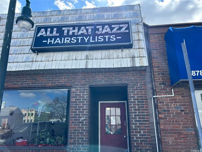 Great location right on Merrick Road - Plenty of Parking - Near to LIRR - Easy to show - Wonderful opportunity for any business (Attorney, Accountant, Medical, etc): Currently occupied by All That Jazz Hairdresser. Hurry, won&rsquo;t last