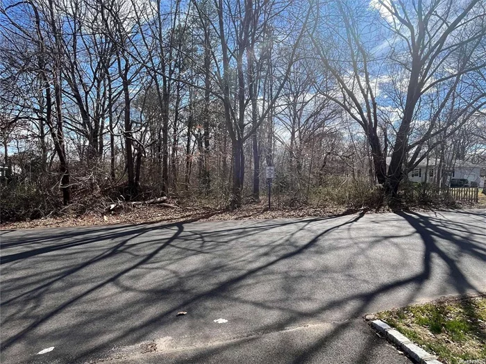 0.5 acre residential lot, wooded. Sits between Rowlinson and Puritan. Close to major highways, public transportation, LIRR, shopping and dinning. Minutes from Historic Smith Point Beach.