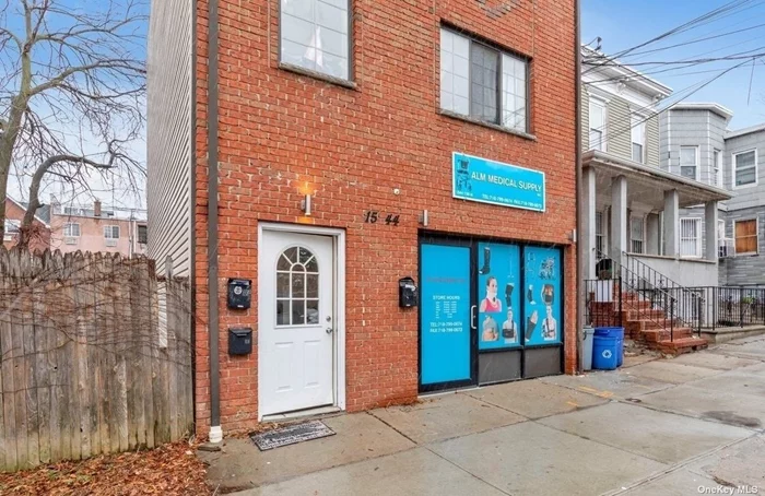 Store or office for lease on the first floor of a mixed use building. Approximately 1, 000 square feet. Tenant pays for gas and electric. Heat and Hot water is paid by tenant. Tenant has use of existing through the wall A/C. Easy access to major roadways.