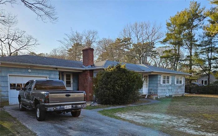 Lovely Single-level home, in a wonderful, private location, with the Peconic River at the end of the street! 3 Beds/2 Baths with a Legal Finshed Lower Level as a bonus! Situated on a rare, generously sized .82 Acre Lot!! The home features a 1-Car attached Garage, with the Roof, Furnace and Hot-Water Heater all less than 10 years old, in addition to a well-water pump less than 5 years old. Currently, the home is Tenant-occupied, but all Tenants are cooperating, and will be leaving. This is a fantastic opportunity to own a home in an ideal, Town of Southampton location, close to both the Hamptons as well as the North Fork!