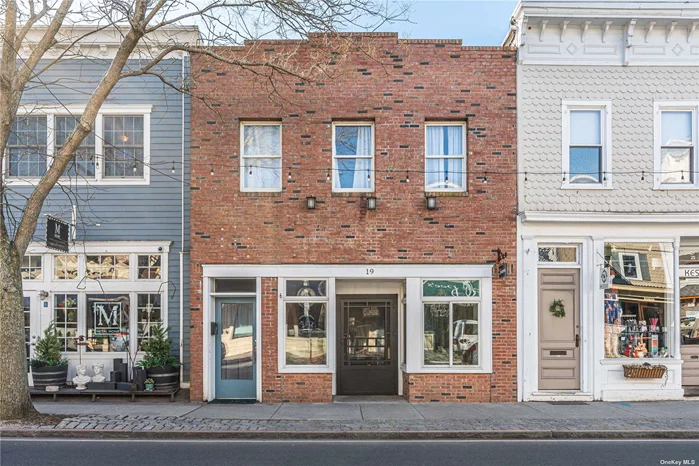 Well maintained, beautiful, spacious storefront in the heart of Greenport featuring a 2nd floor apartment with water views towards shelter island. Possible redevelopment opportunity. Live, work, or turn key ready for your business. Call for details. Owner financing available.