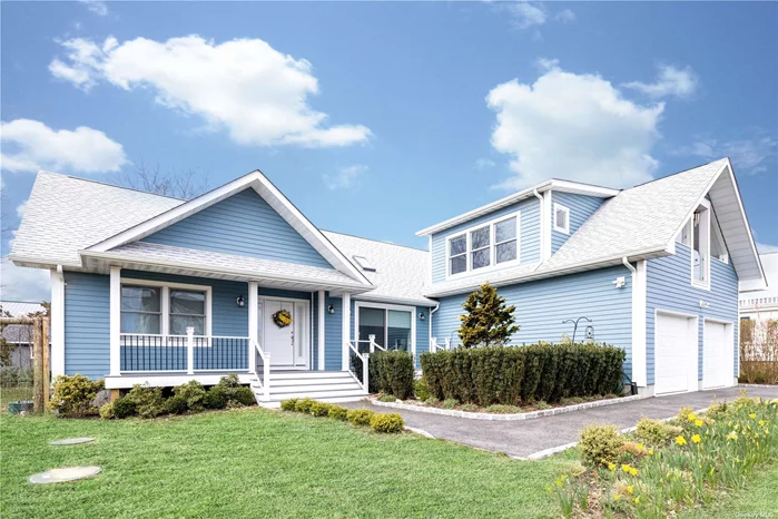 Don&rsquo;t miss out on this Light-filled 3-bedroom, 2-bath custom built modular home, built in 2020. It offers a superior living experience with its solar-powered, Energy Star, and LEED compliant features. Located across the street from Peconic Bay, it boasts peek-a-boo views of the bay with nearby access points to a kayak launch, and tranquil Pipes Cove. This ranch layout includes an upstairs room that can serve as additional living space or an office, providing privacy from the rest of the house with a walk out veranda. Thoughtful gardens outside the living room blur the lines between indoors and outdoors, enhancing the overall ambiance. Residents can relax on the veranda or in the living room while enjoying the scenic views. Additionally, the property features a two-car garage, suitable for parking or storing water sports equipment, and a full, spacious basement that offers ample storage and potential for additional living space. Take advantage of the nearby attractions of the North Fork, including Shelter Island, beaches, farms, vineyards, and restaurants, all while enjoying the tranquility of a small-town atmosphere. Whether you&rsquo;re looking for a peaceful retreat or an active lifestyle surrounded by nature, this home offers the best of both worlds.