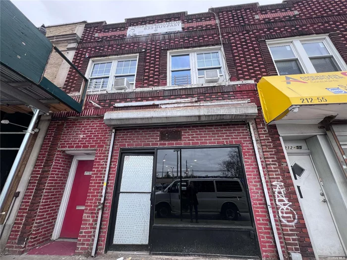 Mixed Used property; first floor is vacant; second floor has 2 apartments. Property is located on busy Jamaica Ave with lots of foot and vehicle traffic. Commercial space is 1, 560 sq ft; residential is 1, 160 sq ft.