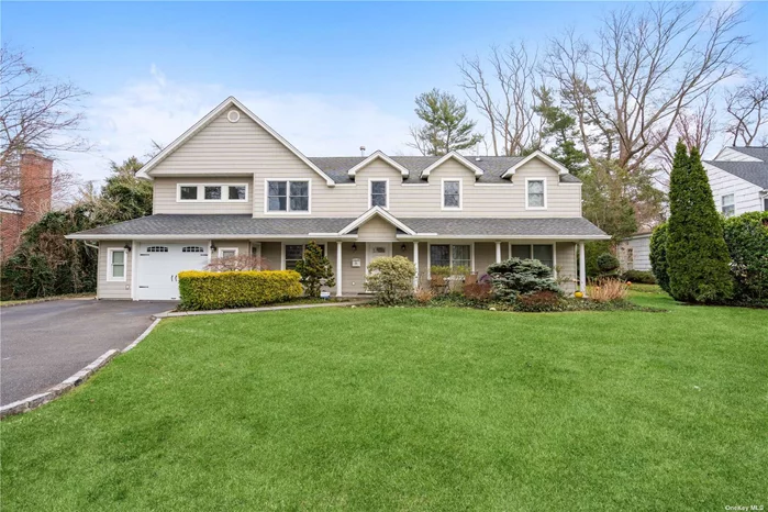Welcome to this modern, renovated home at 25 Old Field Lane, Great Neck, NY. This stunning property boasts 5 bedrooms, 3.5 bathrooms, and a spacious 14, 257 sq ft lot. Enjoy a two-story lofted den with floor-to-ceiling windows, providing ample natural light and backyard views. The house features an eat-in kitchen with granite counters, hardwood floors, and two fireplaces. With a big private lush backyard and access to Lake Success Pool, Golf and Country Club, this home offers the perfect blend of luxury and comfort.