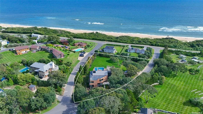 Stunning New construction in Hither Hills with huge ocean views and ocean Access just moments from the home. A great opportunity for someone who wants to enjoy a brand new Modern home in Montauk.
