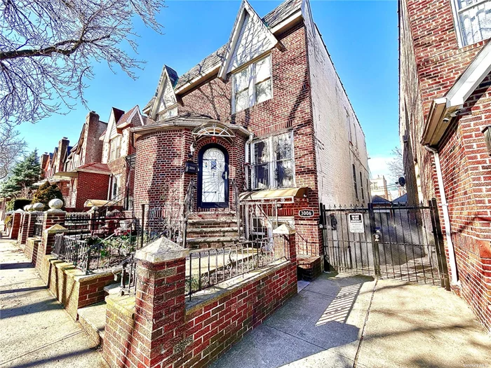 Welcome to this beautiful bright semi-detached 2 family brick home in East Elmhurst, Queens. This house coming in at approximately 1, 800 sq ft (1st floor 16&rsquo;x58&rsquo;, 2nd Floor 16&rsquo;x49&rsquo;)) features 5 bedrooms, 2.5 bathrooms, 2 kitchens and a fully finished basement with a separate outside front and rear entrance. This house also offers lots of windows and hardwood floors throughout. Outdoor elements include a rear paved backyard for all your bbqs and family gathering and best of all, your very own detached 1 car garage for all your parking needs. Great location, close to all the shops, restaurants and supermarkets on Astoria Blvd and Gorman Playground.