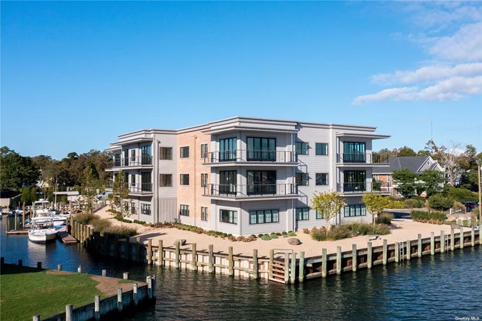 Perched above the water with expansive views of Greenport Harbor and Stirling Basin, 123 Stirling offers modern luxury on one of Greenport Village&rsquo;s most beautiful residential streets. Each unit includes a private boat slip, dedicated indoor and outdoor parking spaces, in-unit laundry, and ground floor maritime space with a half bath. Four blocks from the center of the village&rsquo;s shops, restaurants, and galleries. Great proximity to Jitney and LIRR for easy access to NYC. Unit 9 features two bedrooms, two full baths, and one half-bath. Open-concept kitchen/dining/living room. Ground floor maritime space with an additional half bath