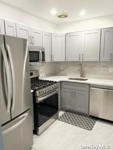 Beautiful and bright renovated studio rental in Kew Gardens with small outdoor space! Forest Park Condominium in Kew Gardens is conveniently located with access to great shops and restaurants, a short distance to Forest Park, bus stops (Q54 right outside your front door). Short distance to LIRR and E/F trains to Union. Laundry Room for all tenants within the building. Unit has wall unit AC, hardwood floors, renovated bathroom, renovated kitchen with stainless steal appliances, dishwasher and built in microwave, walk-in closet, balcony and video security intercom.