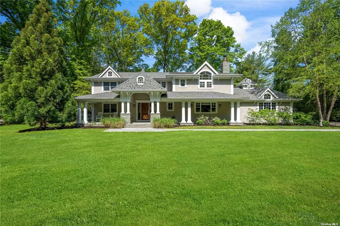 Welcome to this stunning 2-acre home in Jericho/Muttontown on Long Island&rsquo;s prestigious North Shore. This residence offers a lifestyle of unparalleled sophistication and comfort. The luxurious architectural details start at the curb appeal and the exterior and continues in and throughout the house with beautiful moldings and coffered ceilings to French doors and multiple built-ins. The gourmet kitchen features solid wood cabinetry and stainless appliances and caters to culinary enthusiasts. Relax in the spacious primary suite with the serene spa-like bath. The expansive yard is the perfect setting for relaxation or entertaining with the blue stone patio areas and inground pool with the new sound system. Don&rsquo;t miss the opportunity to make this exceptional property your own.