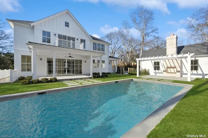 Custom new construction home nestled within this prestigious waterfront community of Sag Harbor Village by the renowned Cavallo Builders & designed by Susanne Kelley. Featuring 6 bedrooms, and 6.2 bathrooms, this residence marries the conveniences and sophistication of modern building with the classic charm of Sag Harbor. As you step through the front door, you are greeted by an open floor plan that seamlessly connects the main living areas. The custom chef&rsquo;s kitchen, equipped with top-of-the-line Thermador appliances, sleek finishes, custom oak island with quartz countertop and marble backsplash, is the heart of the home. An open concept dining area, living room centered around a fireplace with custom marble surround, ensuite junior primary, custom mudroom with shiplap paneling, first floor powder room, laundry and mudroom bathroom completes the first floor. Ascending to the upper level, you&rsquo;ll discover a luxurious primary suite, complete with a spa-inspired ensuite bathroom with custom oak double vanities with quartz countertop, free standing tub, large shower and separate water closet. Two bedrooms with en-suite bathrooms complete the second floor. The lower level of this featuring a recreation room with custom wine bar and two bedrooms with ensuite bathrooms. The indoor space flows seamlessly to the outdoor covered porch, ideal for lounging or dining, where extensive landscaping, a heated gunite pool and outdoor fireplace patio with arbor await. Just a short stroll to the community beach, and moments away from the heart of Sag Harbor Village with its charming boutiques, renowned restaurants, private yacht clubs, theaters, galleries and transportation.