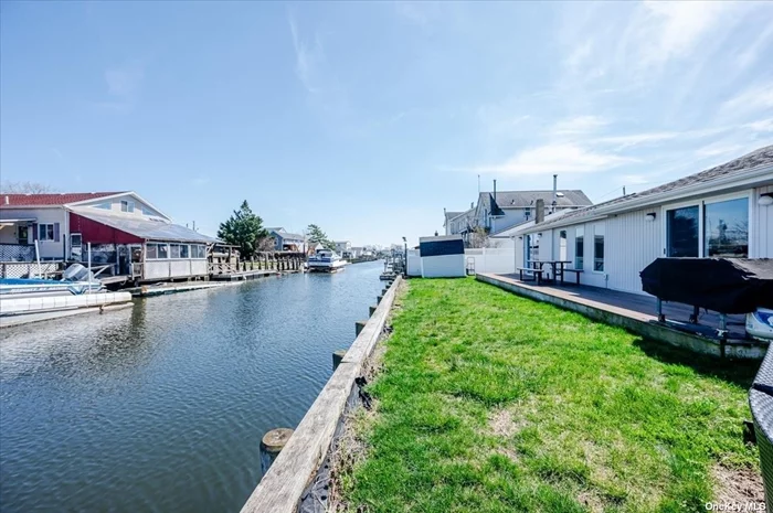 90 Foot of Bulkhead for your Boat, Contemporary Vaulted Ceilings throughout your new 3 Bed 2 Bath Home For Your Life. Did I mention this is A Ranch? For Easy One Level Living On A Deep Water Canal You Will Want to Come and Sea!