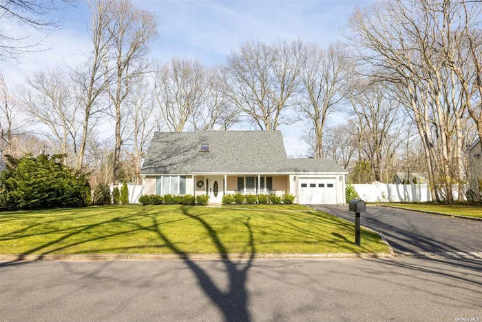 Welcome to this spacious and bright expanded cape in the beautiful and desirable S-section of Stony Brook. Open floor plan with newly renovated kitchen includes a 7&rsquo;9 quartz island with white farm sink. Entertainers delight! New floors throughout home. All done in 2021. New roof 2019. Den has vaulted ceiling, oversized windows, 4 skylights, sliding glass door offering beautiful natural lighting. Propane ready fireplace in den without insert. Home features an added generous sized bonus room with private outside entrance. New energy saving washer/dryer in mud room with entrance to garage. New PVC vinyl fenced in backyard. Award winning Three Village Central School district. Two parks within walking distance. Shopping and dining in Stony Brook village is less than 4 miles. Close proximity to LIRR, Stony Brook University & Hospital, and West Meadow Beach.