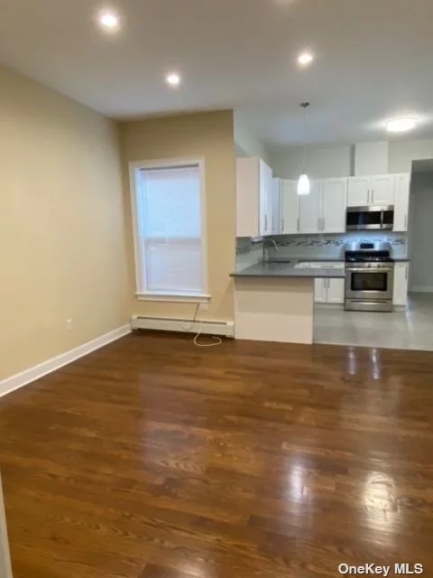 Big apartment in a prime location. close to everything. Great condition . Tenants are responsible for the electricity, the heat and stove gas . Wood floors through-out. 4 bedrooms/ open kitchen / living room / 1.5 bths.