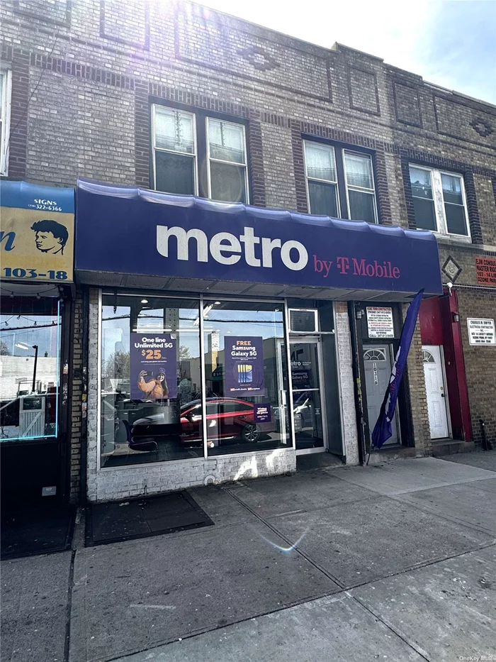 Store front currently used as Metro by T-Mobile. High traffic, close to public transportation. Perfect for any retail establishment.
